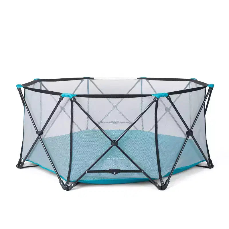 Parc bébé portable My Play Deluxe Extra Large barrières de sécurité intérieures et extérieures - Bleu Aqua