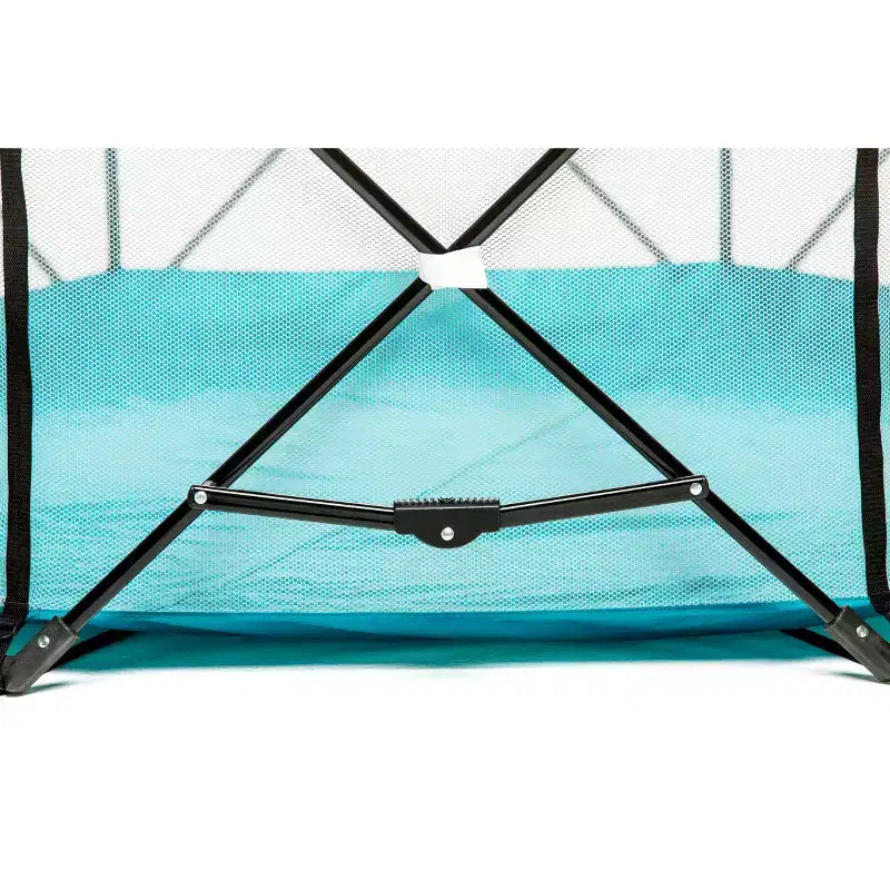 Parc bébé portable My Play Deluxe Extra Large barrières de sécurité intérieures et extérieures - Bleu Aqua