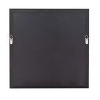 Miroir mural carré 50x50 cm : Bordure feuille d'argent couleur champagne, style Art Déco, fixation murale