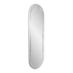 Miroir mural rectangulaire 45,5 po x 30,75 po avec cadre en bois gris fumé miroir : design moderne, aucun assemblage requis