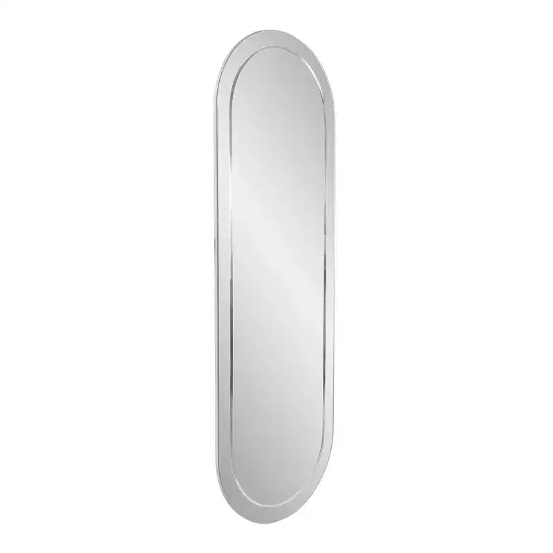 Miroir mural rectangulaire 45,5 po x 30,75 po avec cadre en bois gris fumé miroir : design moderne, aucun assemblage requis