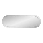 Miroir mural rectangulaire 45,5 po x 30,75 po avec cadre en bois gris fumé miroir : design moderne, aucun assemblage requis