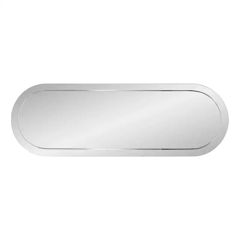 Miroir mural rectangulaire 45,5 po x 30,75 po avec cadre en bois gris fumé miroir : design moderne, aucun assemblage requis