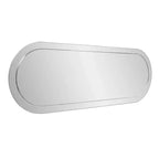 Miroir mural rectangulaire 45,5 po x 30,75 po avec cadre en bois gris fumé miroir : design moderne, aucun assemblage requis