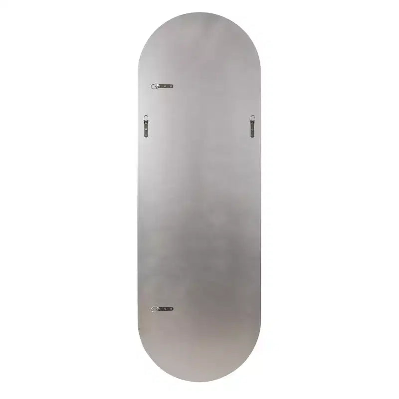 Miroir mural rectangulaire 45,5 po x 30,75 po avec cadre en bois gris fumé miroir : design moderne, aucun assemblage requis
