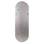 Miroir mural rectangulaire 45,5 po x 30,75 po avec cadre en bois gris fumé miroir : design moderne, aucun assemblage requis