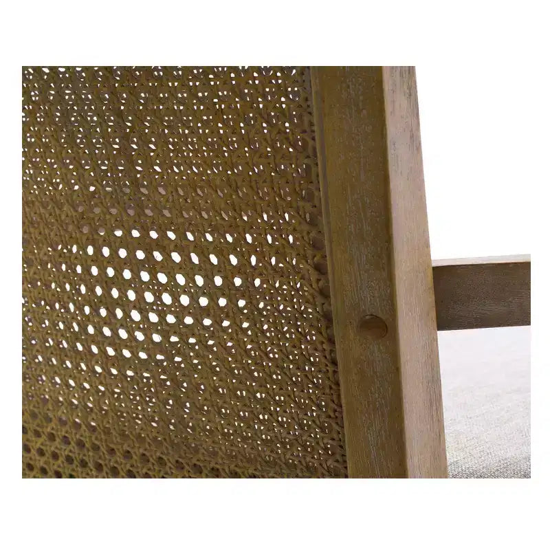 Tabouret de bar Paulie Cane à hauteur de comptoir, crème/naturel recyclé