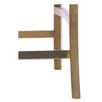 Tabouret de bar Paulie Cane à hauteur de comptoir, crème/naturel recyclé