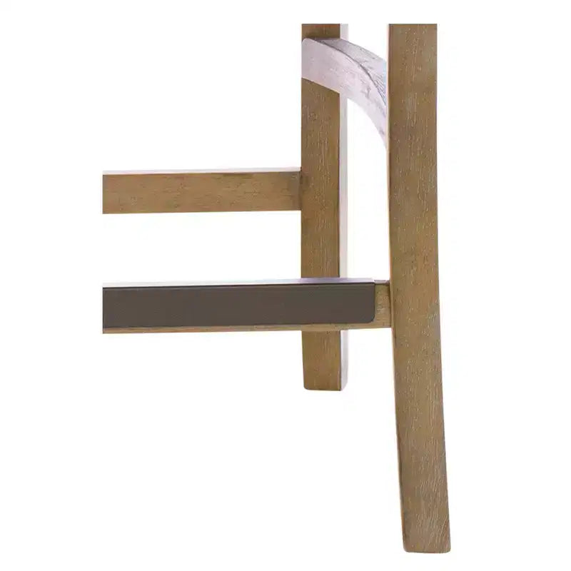 Tabouret de bar Paulie Cane à hauteur de comptoir, crème/naturel recyclé
