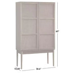 Meuble pour canne Maxima Naturel : Rangement Mid-Century, Placage frêne, Étagères réglables