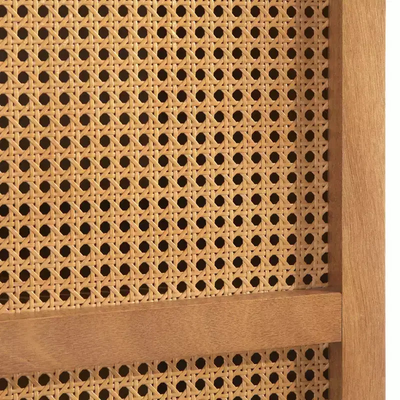 Meuble pour canne Maxima Naturel : Rangement Mid-Century, Placage frêne, Étagères réglables