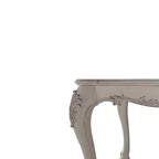 Table à manger Dresden 55", finition blanc cassé : Carrée, 8 places, piétement en résine