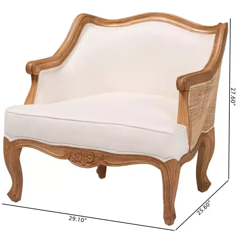 bali & pari Fauteuil d'appoint Sylvestra : Assise basse, Bois de bayur, Rembourrage en mousse, Aucun assemblage requis
