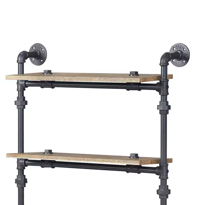 Étagère décorative Brantley de 47 po, fini chêne et noir sablé