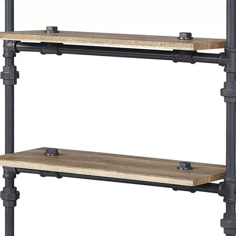 Étagère décorative Brantley de 47 po, fini chêne et noir sablé