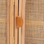 Armoire de rangement à 3 portes en rotin naturel bali & pari Evania Naturel