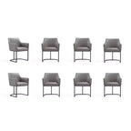 Lot de chaises de salle à manger Serena en similicuir moderne