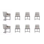 Lot de chaises de salle à manger Serena en similicuir moderne