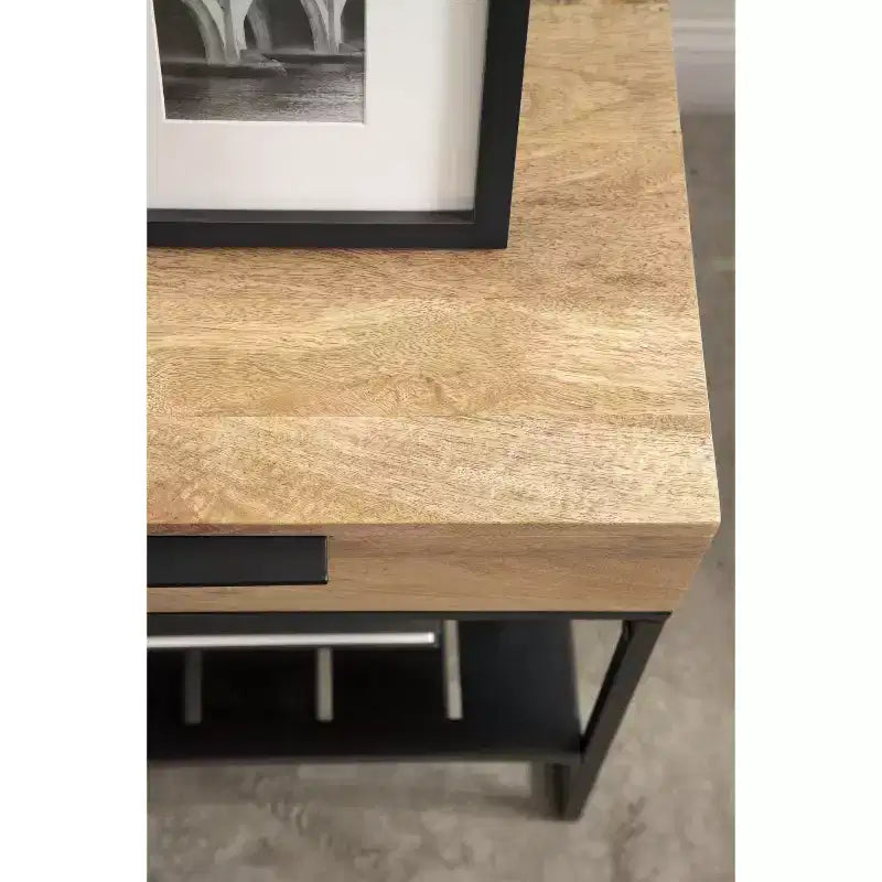 Table d'appoint Malone en bois et métal