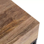 Table d'appoint Malone en bois et métal
