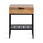 Table d'appoint Malone en bois et métal