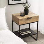 Table d'appoint Malone en bois et métal