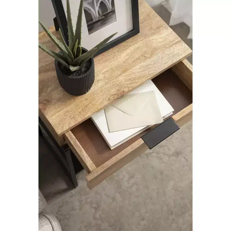 Table d'appoint Malone en bois et métal
