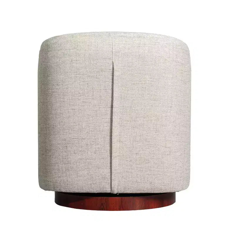 Fauteuil d'appoint de style club avec base pivotante à 360 degrés et accoudoirs inclinés