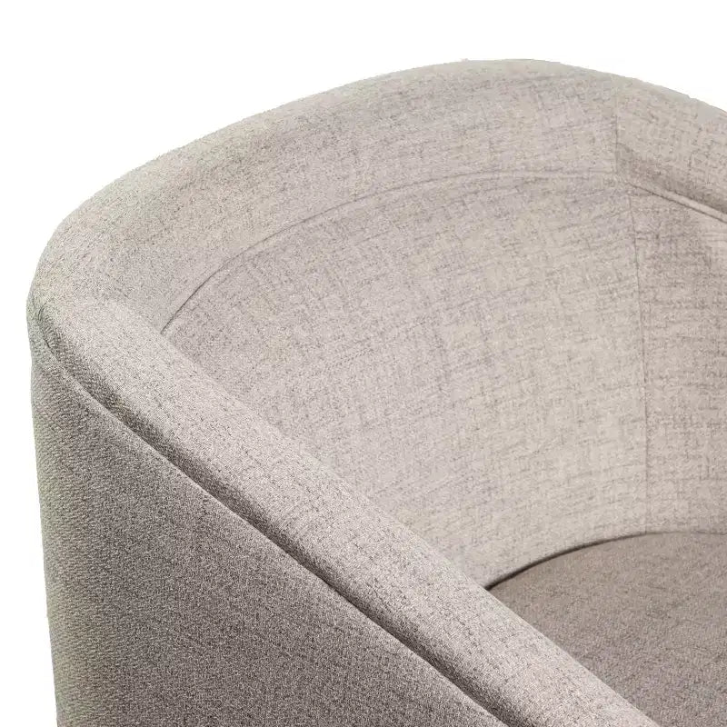 Fauteuil d'appoint de style club avec base pivotante à 360 degrés et accoudoirs inclinés