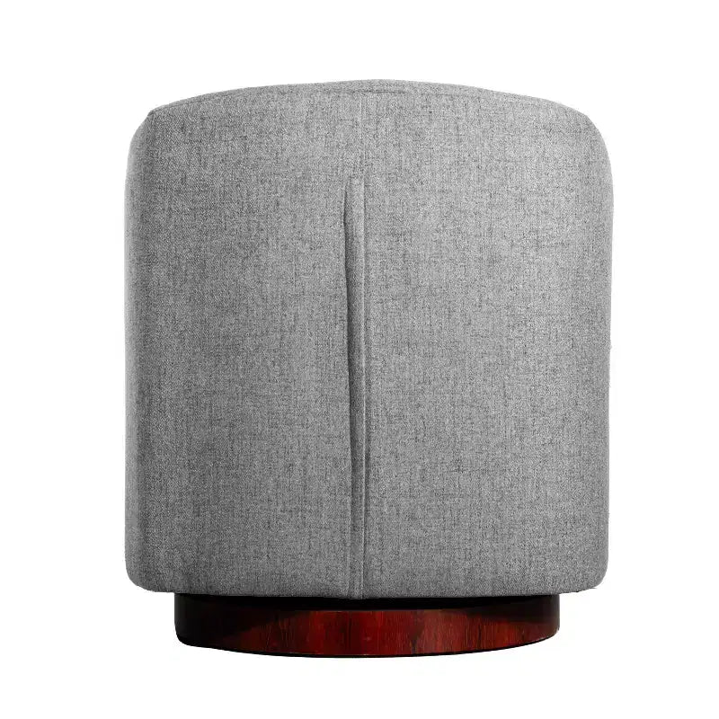 Fauteuil d'appoint de style club avec base pivotante à 360 degrés et accoudoirs inclinés