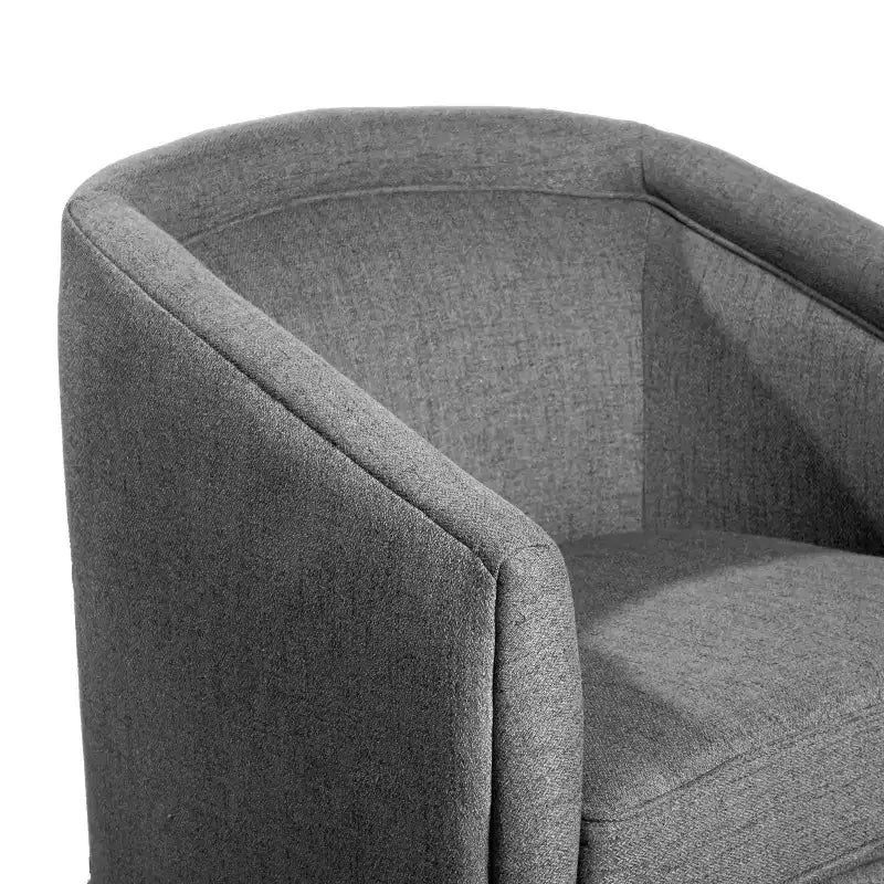 Fauteuil d'appoint de style club avec base pivotante à 360 degrés et accoudoirs inclinés