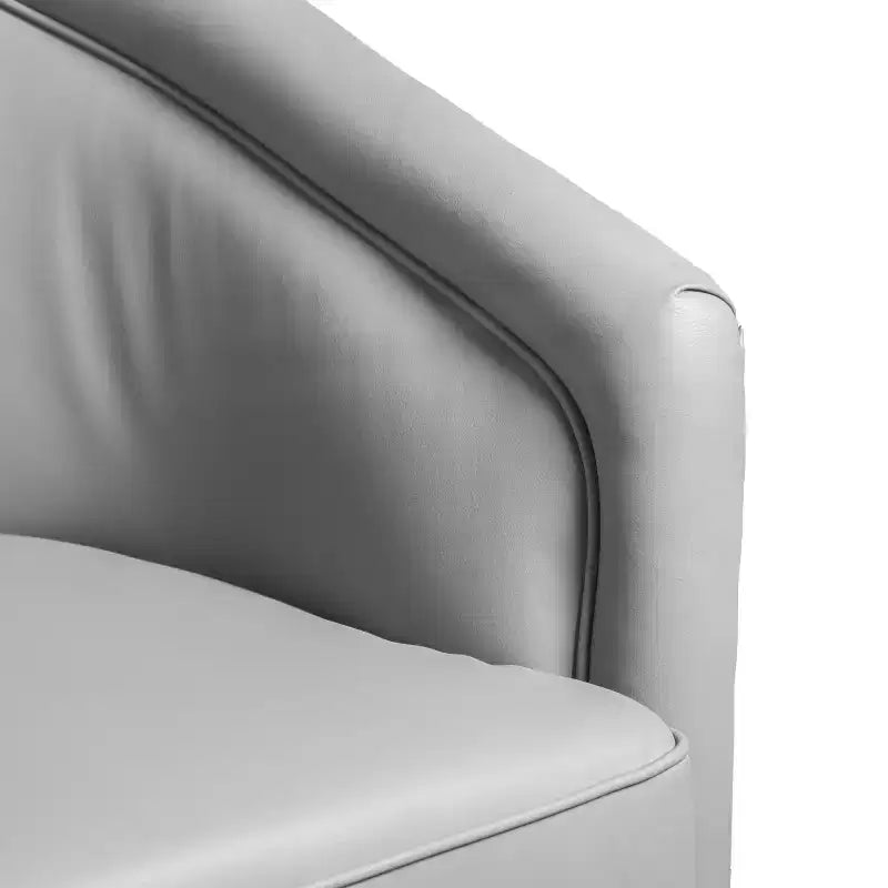 Fauteuil d'appoint de style club avec base pivotante à 360 degrés et accoudoirs inclinés