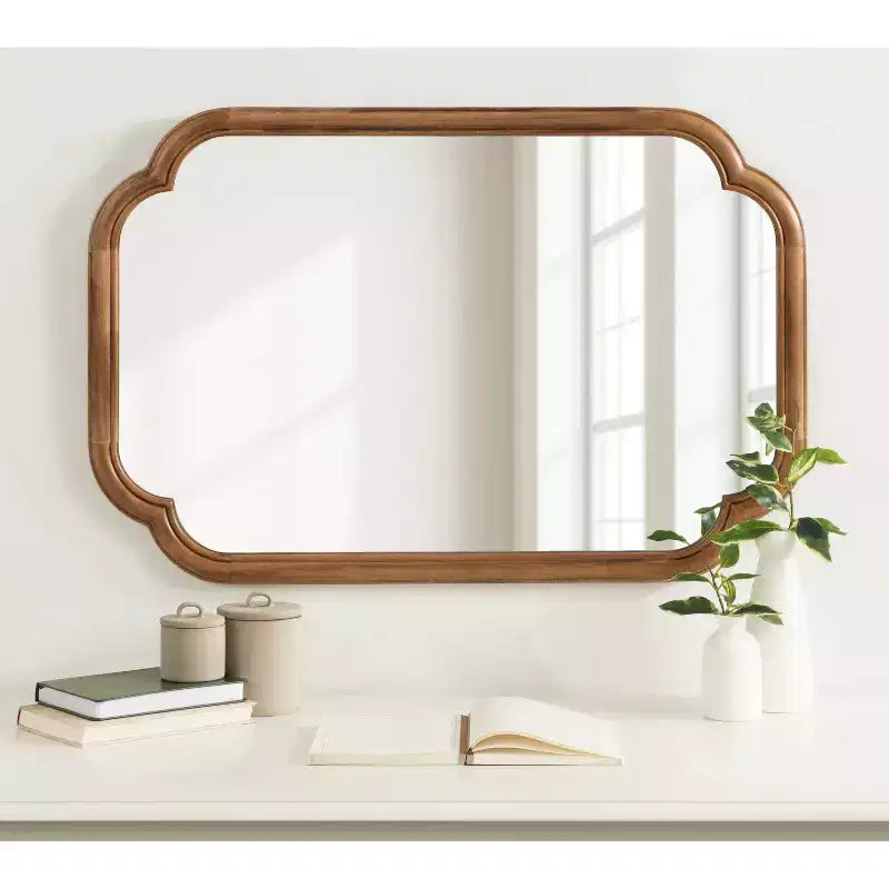 Miroir Mural Glenby Scallop 24x36 - Tout pour la Décoration