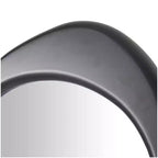 Miroir mural ovale abstrait en bois noir