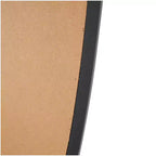 Miroir mural ovale abstrait en bois noir