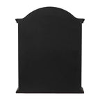 Étagère murale traditionnelle en bois 28x22 avec portes à volets arquées