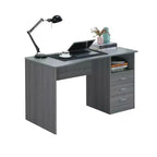 Bureau informatique classique avec tiroirs multiples