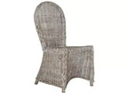 Chaise de salle à manger en osier Idola 19 H () - SEA7004 - Blanc délavé