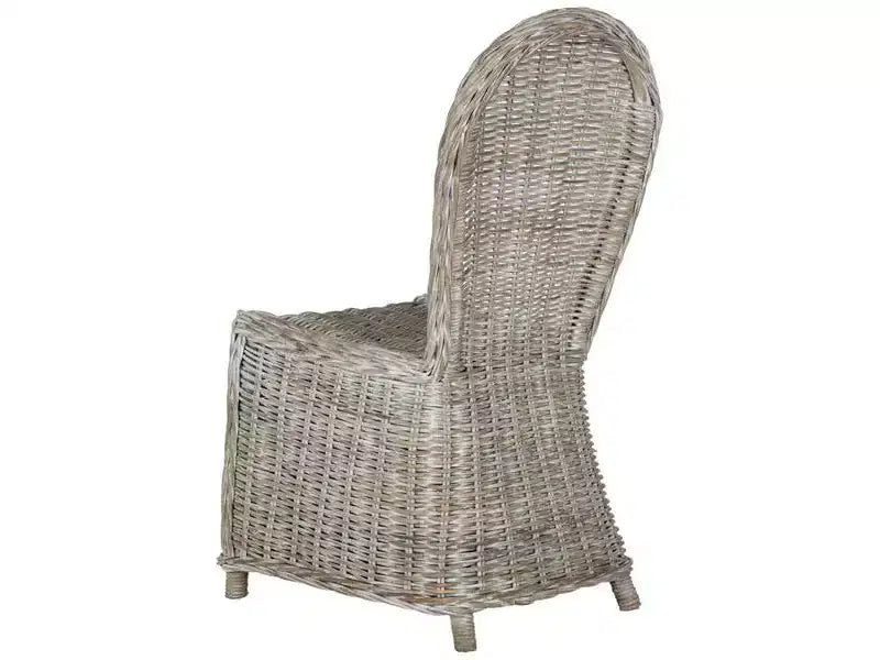 Chaise de salle à manger en osier Idola 19 H () - SEA7004 - Blanc délavé