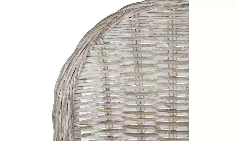 Chaise de salle à manger en osier Idola 19 H () - SEA7004 - Blanc délavé