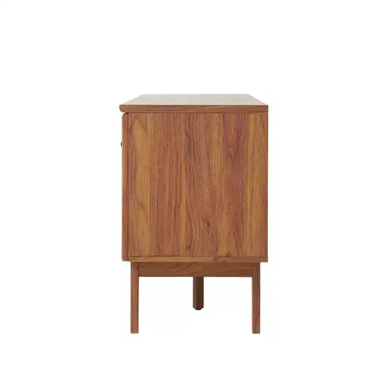Meuble TV de ferme TVS1002A Finley 59 po. en cannage avec tiroir et portes de rangement – Convient aux téléviseurs jusqu'à 65 po. avec gestion des câbles
