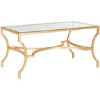 Table basse Alphonse - Or/Verre