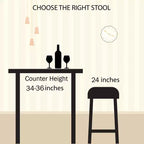 Tabourets de bar hauteur comptoir - Tabourets de bar ronds en bois avec pieds épingles à cheveux