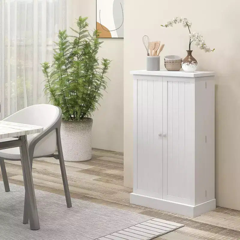Meuble de rangement pour garde-manger de cuisine 41, armoire de cuisine autonome avec portes doubles, étagère à 5 niveaux, 12 casiers à épices et étagères réglables