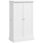 Meuble de rangement pour garde-manger de cuisine 41, armoire de cuisine autonome avec portes doubles, étagère à 5 niveaux, 12 casiers à épices et étagères réglables