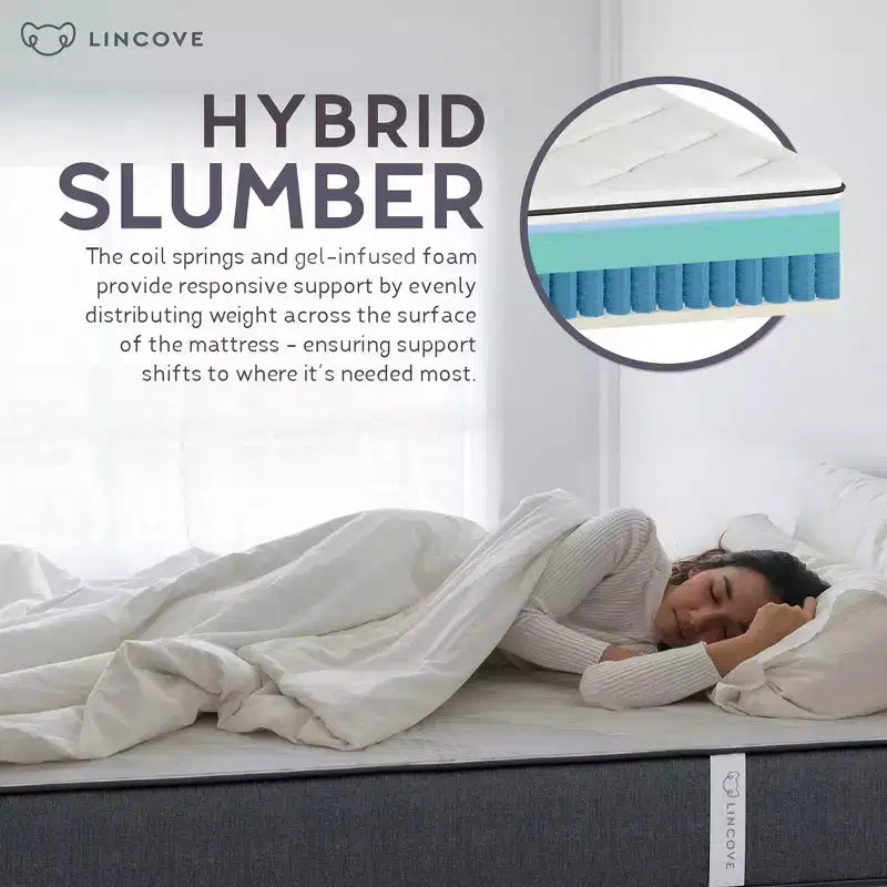 Matelas hybride et en mousse à mémoire de forme 12 pouces - Fermeté moyenne certifiée CertiPUR-US - Soutien adaptatif, soulagement de la pression - Fabriqué aux États-Unis