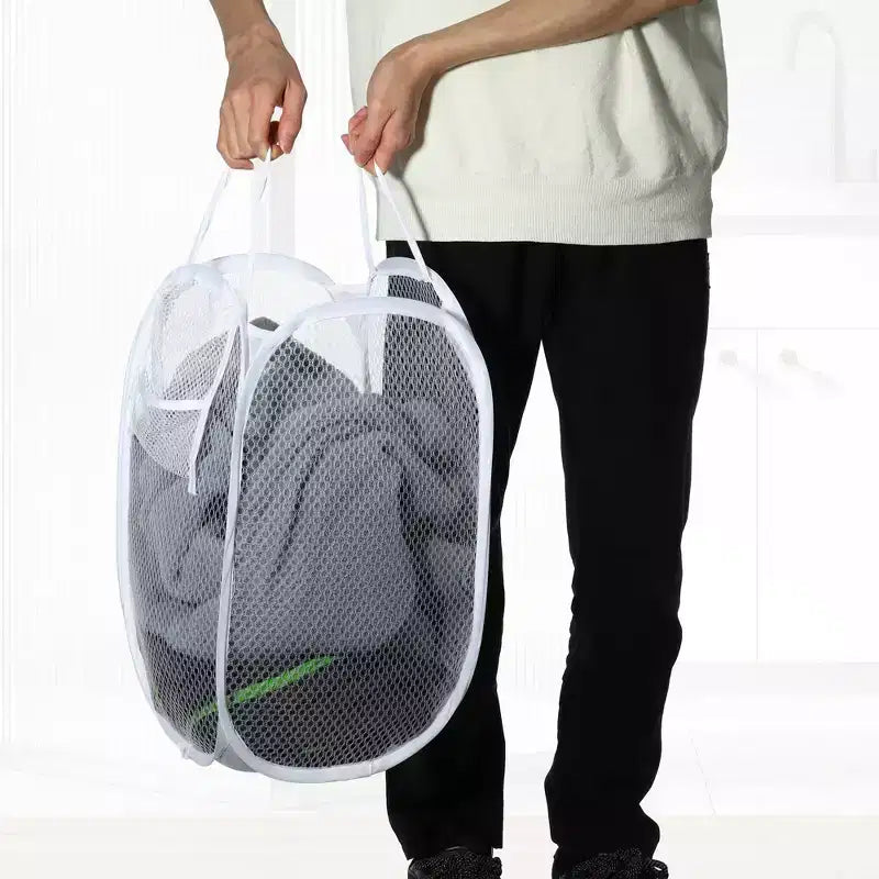 Panier à linge en maille pliable 40 litres 1 pièce