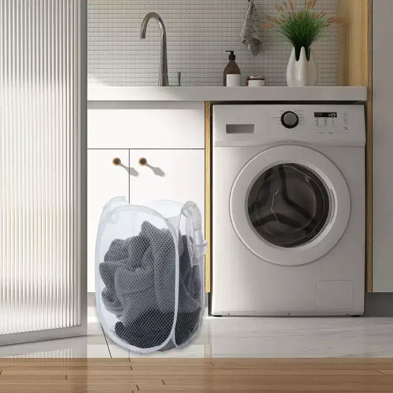 Panier à linge en maille pliable 40 litres 1 pièce