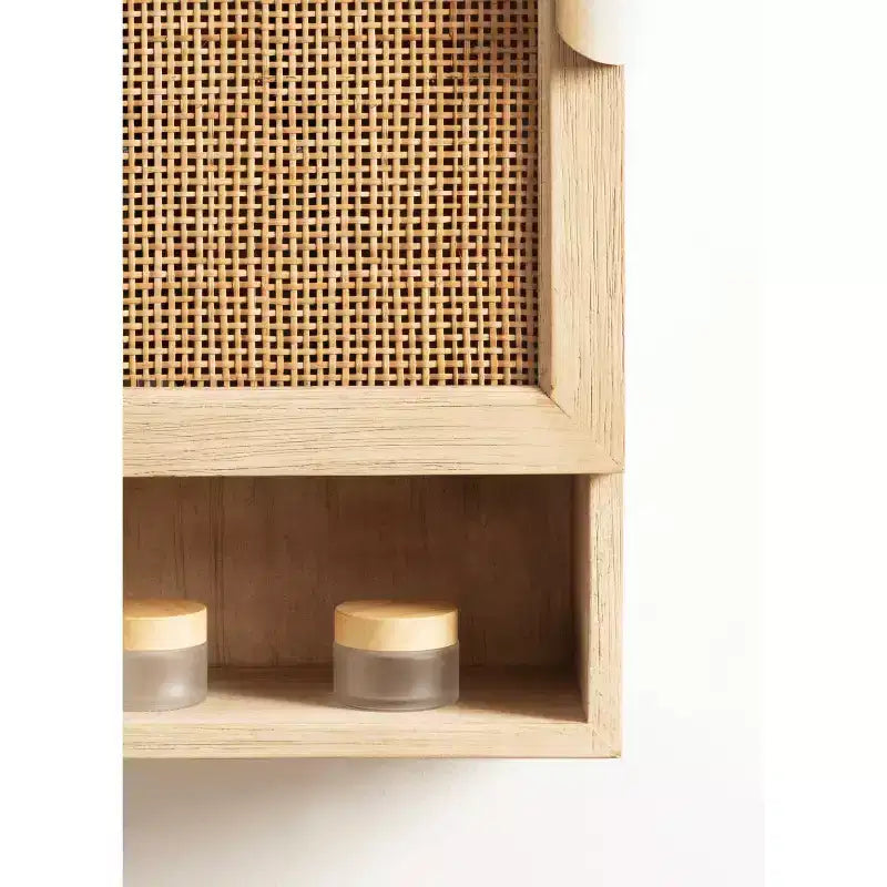 All Things Decor Ori Meuble Haut Mural en Rotin Naturel