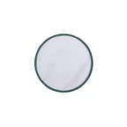 Table d'appoint Anderson moderne en similicuir avec plateau en céramique aspect marbre